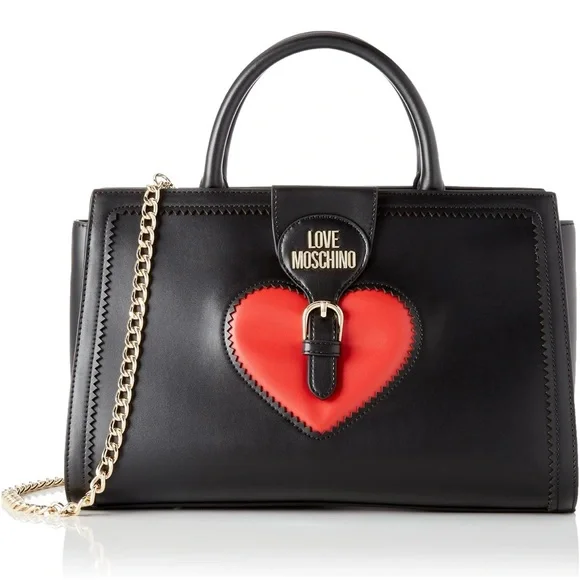 NWT LOVE MOSCHINO Heart Crossbody x Handbag - Picture 1 of 6